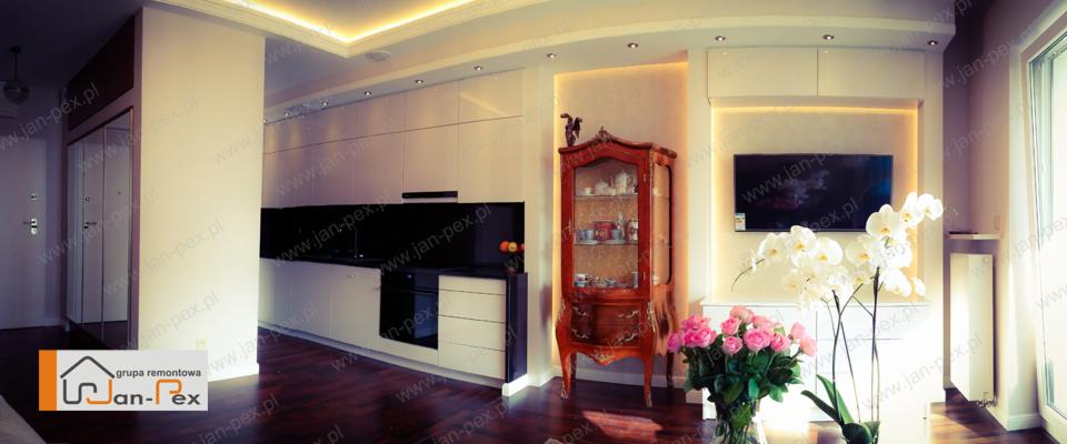 Apartament — wnętrze pod klucz — realizacja Jan-Pex Grupa Remontowa